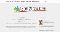 Desktop Screenshot of kiathidupsehat.com