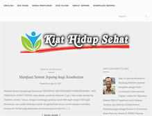 Tablet Screenshot of kiathidupsehat.com